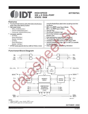 IDT7007L15PF datasheet  